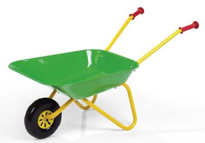 Metal wheelbarrow (green)