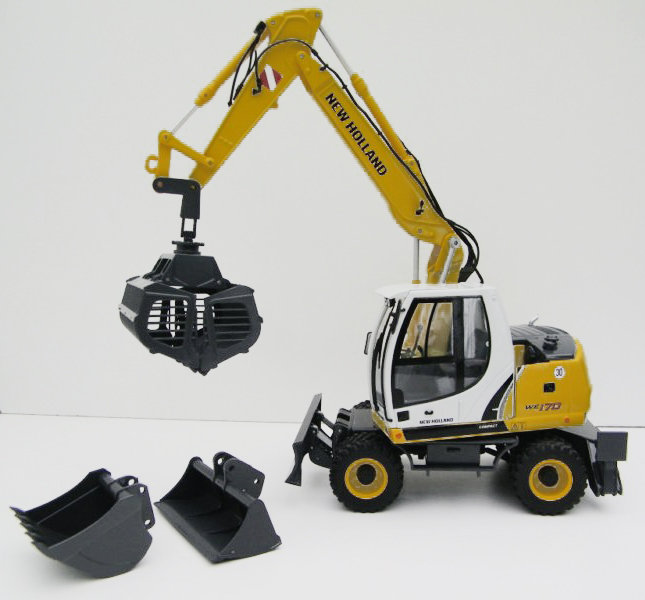 DieCast Model, Weeled Excavator WE170 New Holland